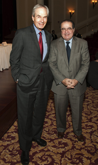 Verkuil with Supreme Court Justice Antonin Scalia (Photo courtesy of ACUS)