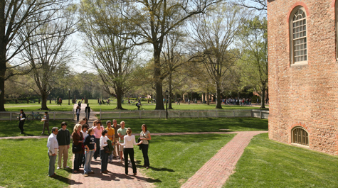 Touring the college, touring the area