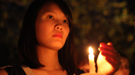 Candlelight vigil