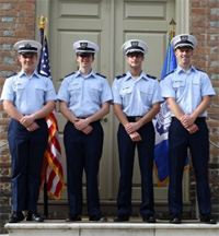 Members of W&M's Coast Guard Auxiliary detachment.