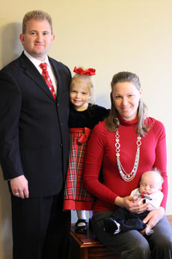 Representative William Lamberth with Lauren Schmidt Lamberth and their children