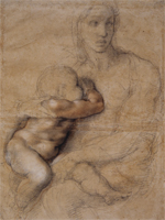 Madonna and Child by Michelangelo, Florence, Casa Buonarroti. Click for larger image