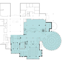 The shaded area represents the planned expansion.