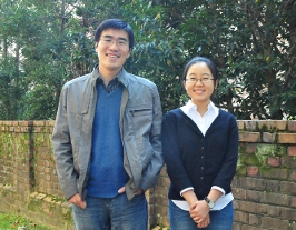 Hao Han and Nan Zheng, winners of the Stephen K. Park Graduate Research Award. Photo courtesy of the Department of Computer Science.