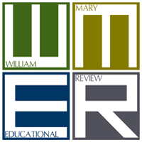 The W&M Educational Review's logo was designed by Derek Struiksma. The journal hosted a competition to create the logo.