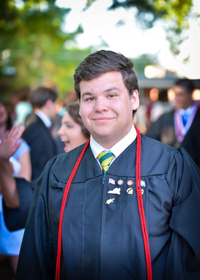 Jacob Miller at graduation (photo courtesy of Teddy Hodges)