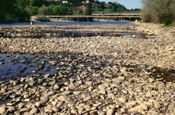 Drought in California has caused many of its rivers to run extremely low. © CDWR.