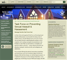 The task force's website offers meeting minutes, links to campus resources and additional information.