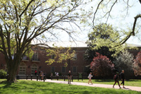 A mixed-use building on the site of the Campus Center is included in the plan.