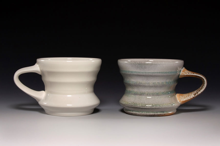 Mugs, stoneware, 2018 (Photo courtesy of Mike Jabbur)
