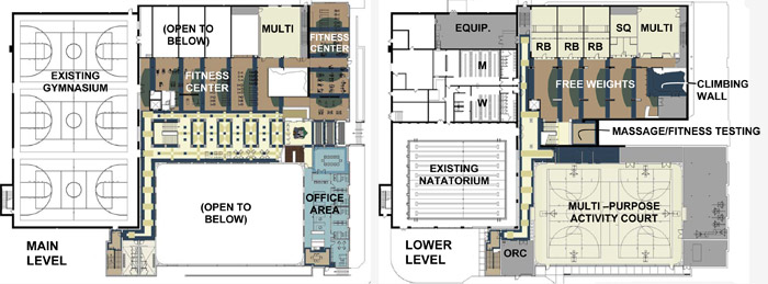 Recreation Center layout