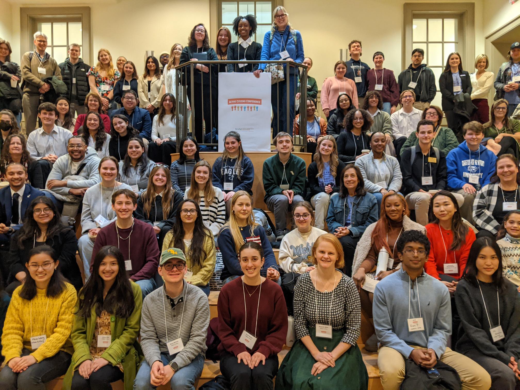 attendees gathered for group photo at active citizens conference