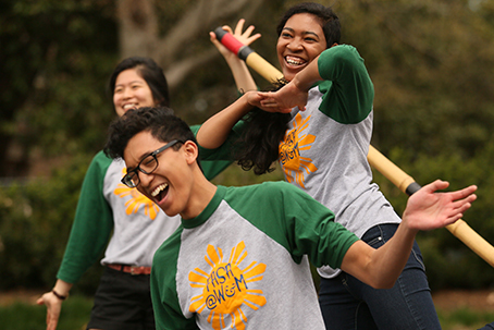 Filipino American Student Association members performing