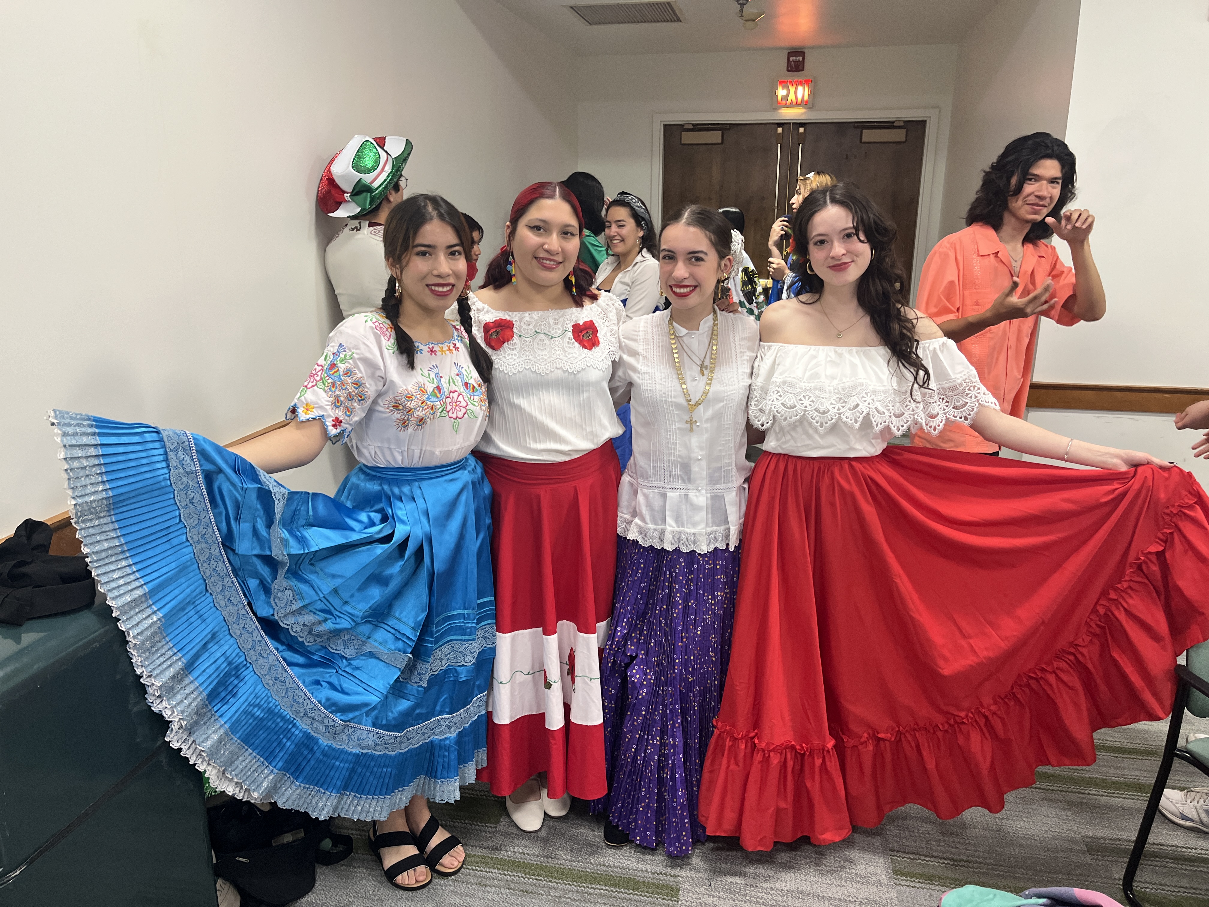 Members of Sigma Iota Alpha pose for a photo.