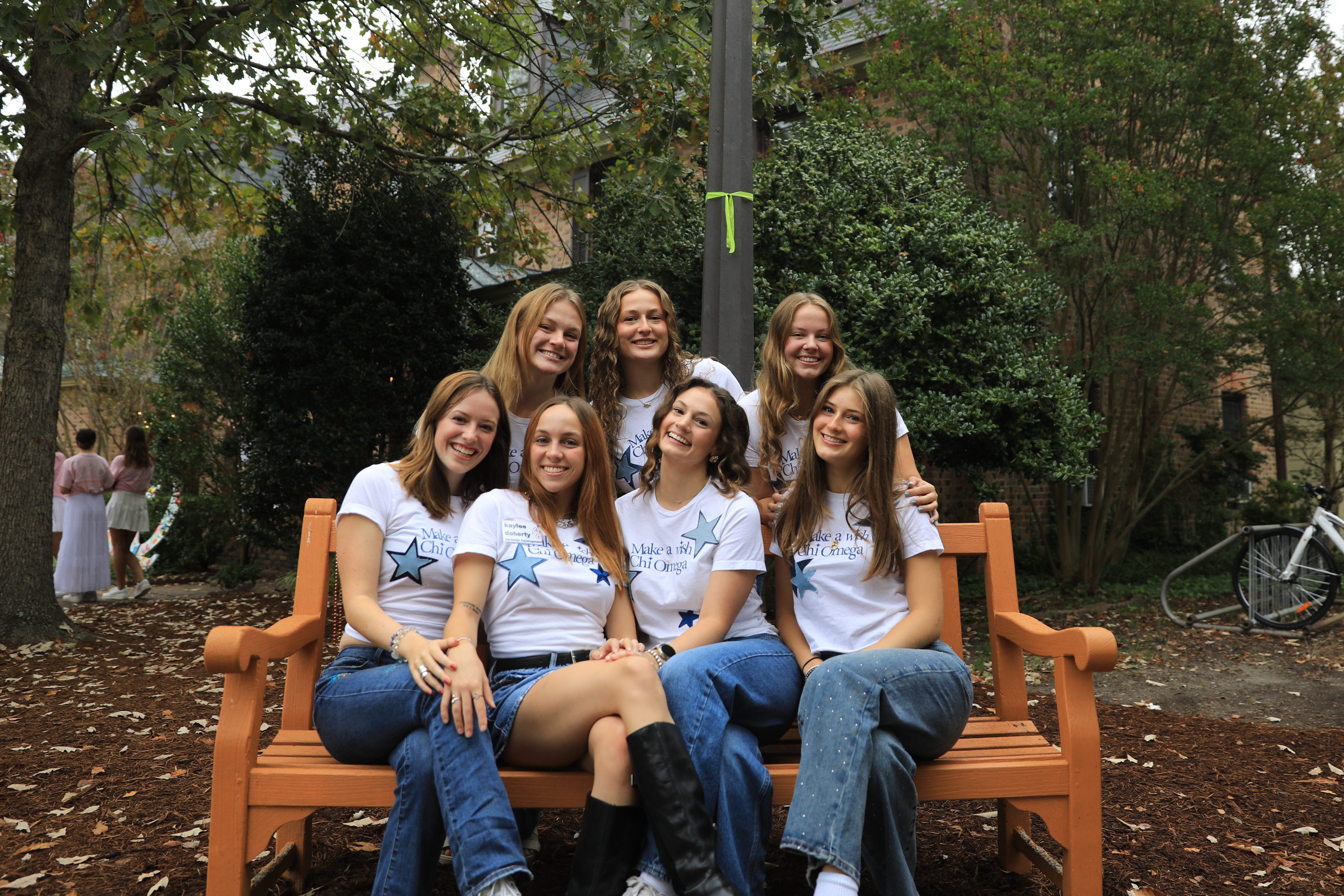 XO Members on a bench