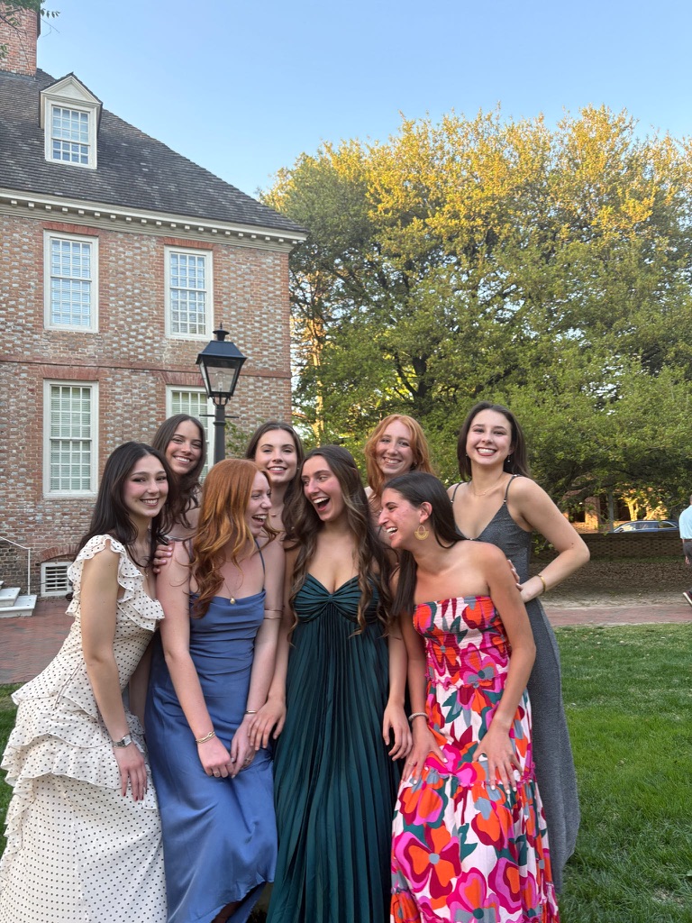 Tri Delta members at formal