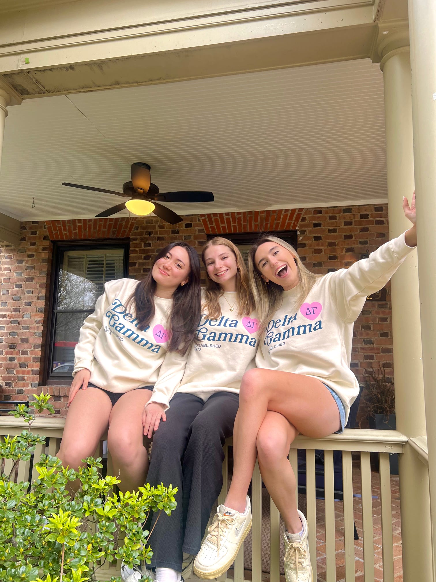 DG members on porch