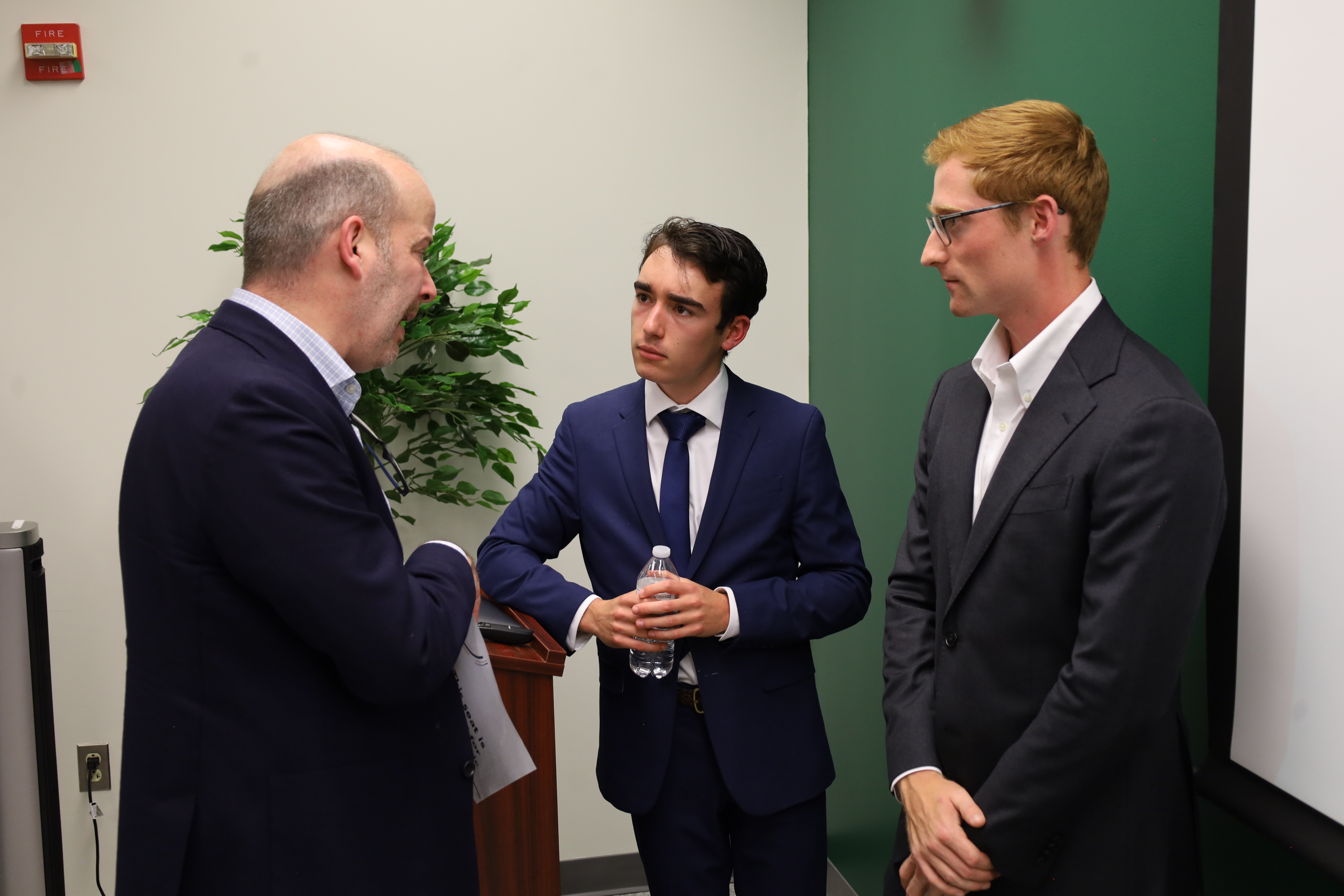 Barmby and Markarian speak with Dr. Eric Brown after the pitches