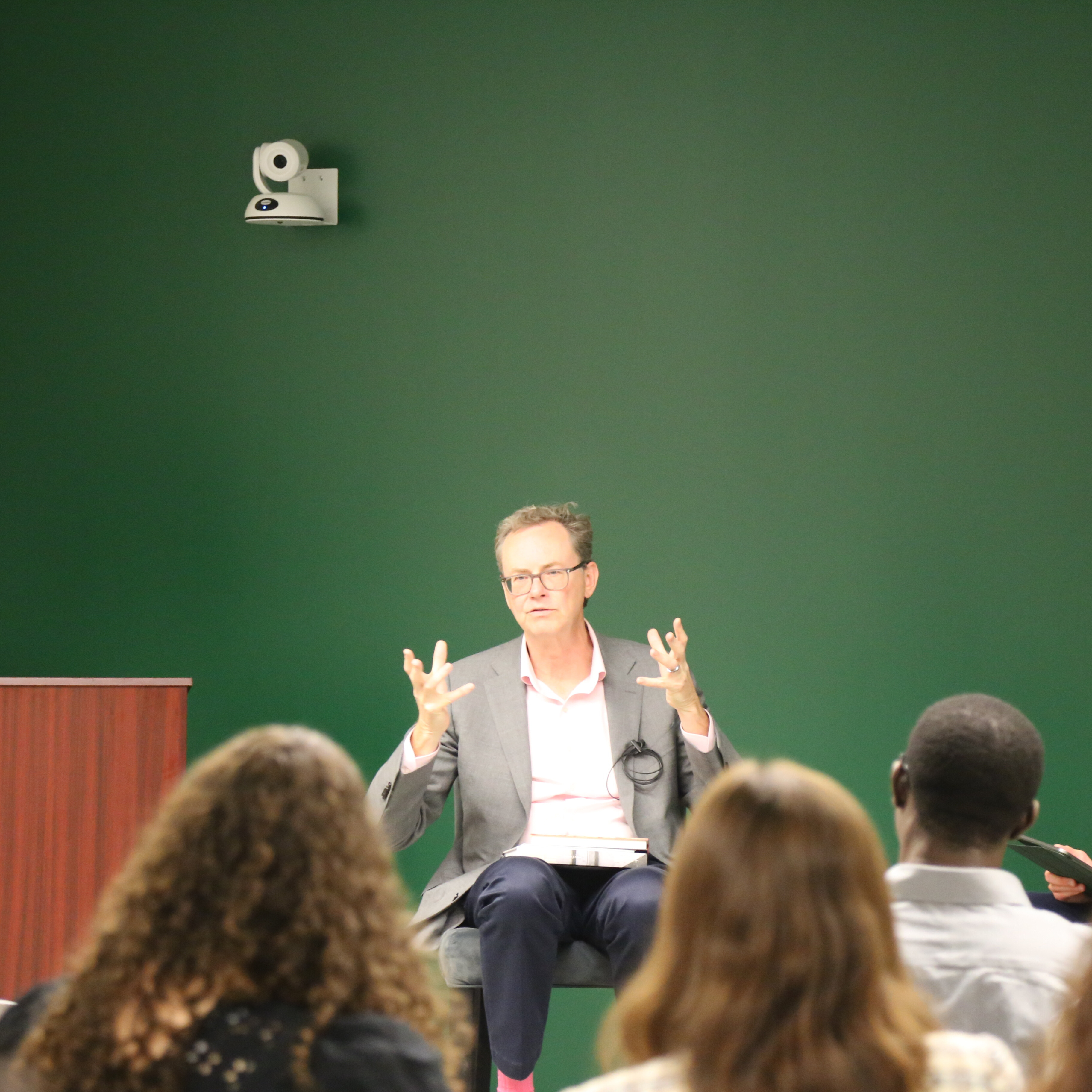 Frank Gavin speaks at his book launch