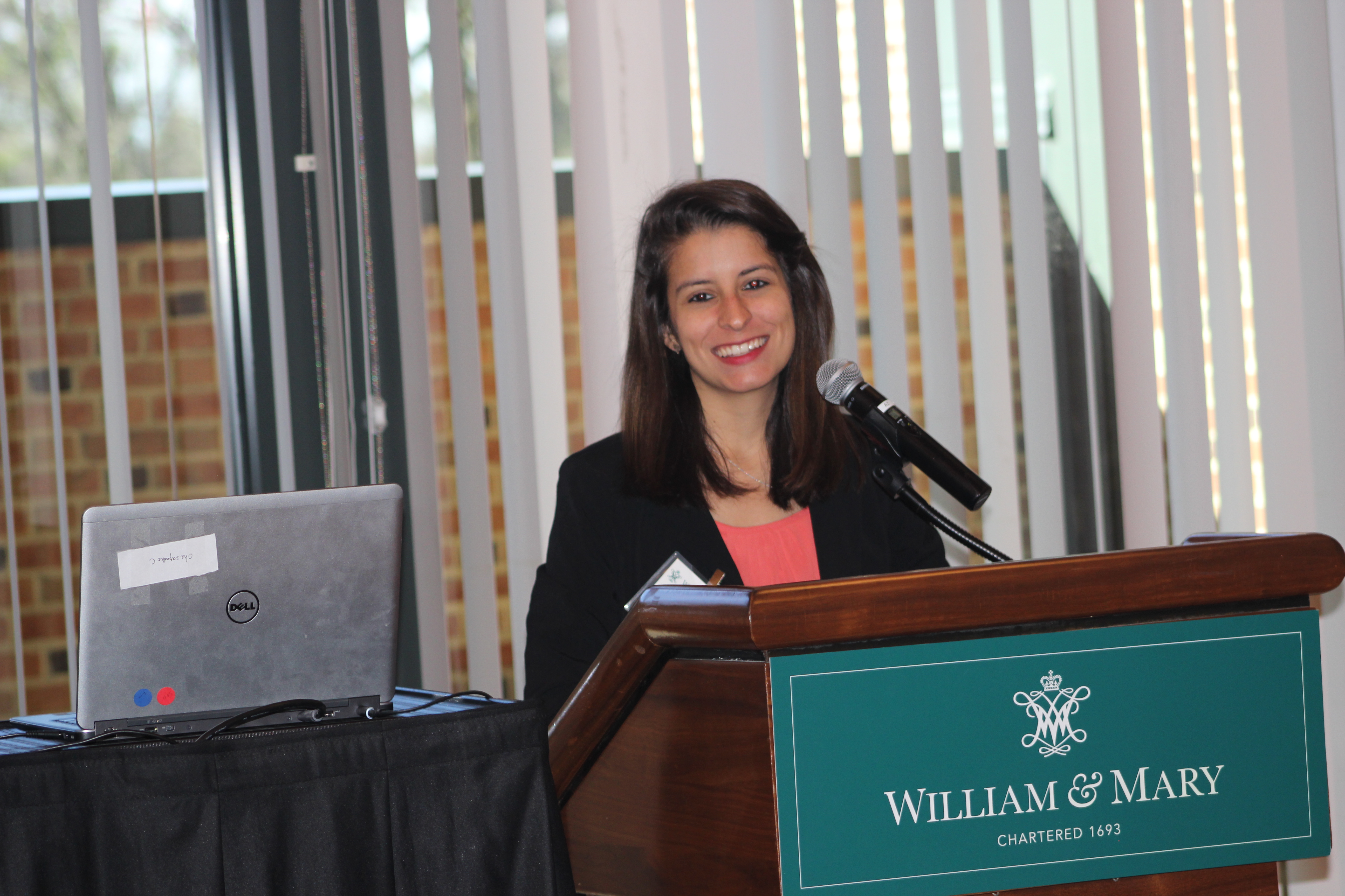 GRS presenter speaking at a podium