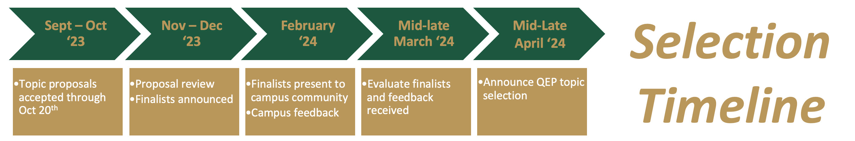 QEP Timeline