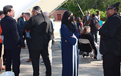 Attendees at Chuck Sams event