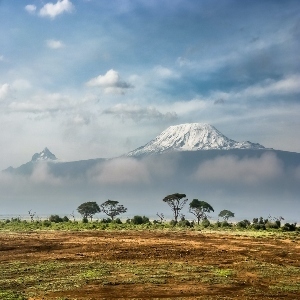 Mount Kilimanjaro and the Amboseli landscape of southern Kenya
