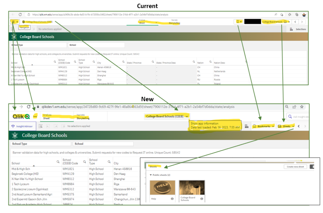 New Qlik tool bar 