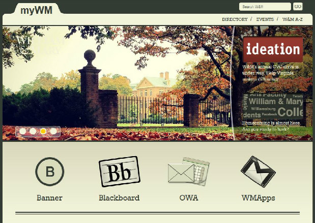 Previously a complex portal system, myWM becomes a simple webpage in 2012