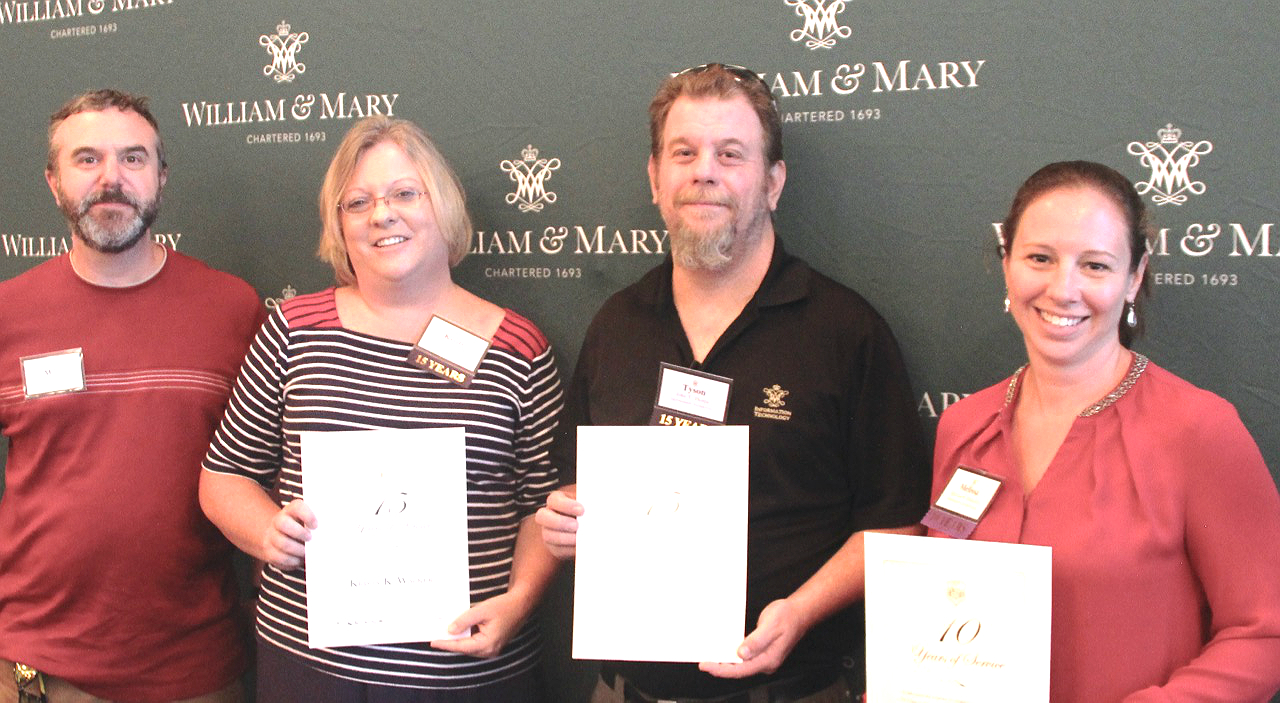 From left to right: Matthew Partain, Kristy Walker, Tyson Thorpe, Melissa Palacios.