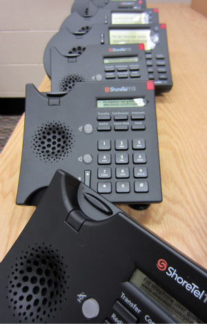 ShoreTel phones lined-up for deployment