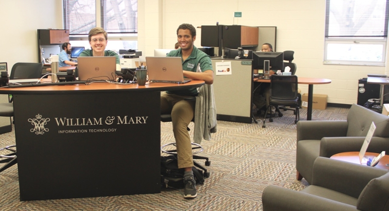 The new TSC space provides a welcoming entry point for walk-in support questions.