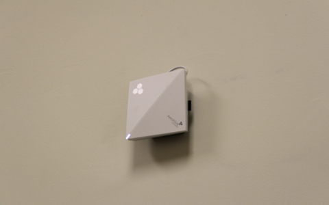 This newly installed access point will connect students residing in the Jamestown North residence hall to our newly reconfigured wireless network.