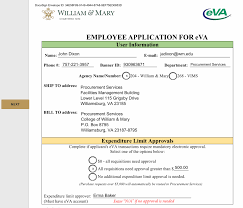 Example image of a potential form that uses DocuSign