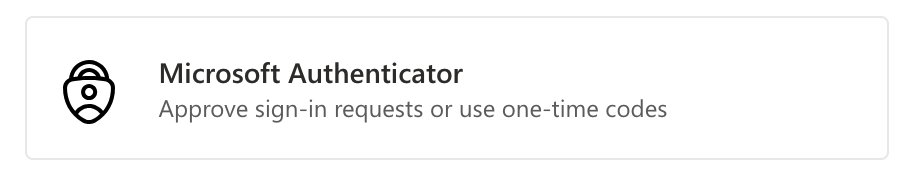 Add Microsoft Authenticator sign-in method