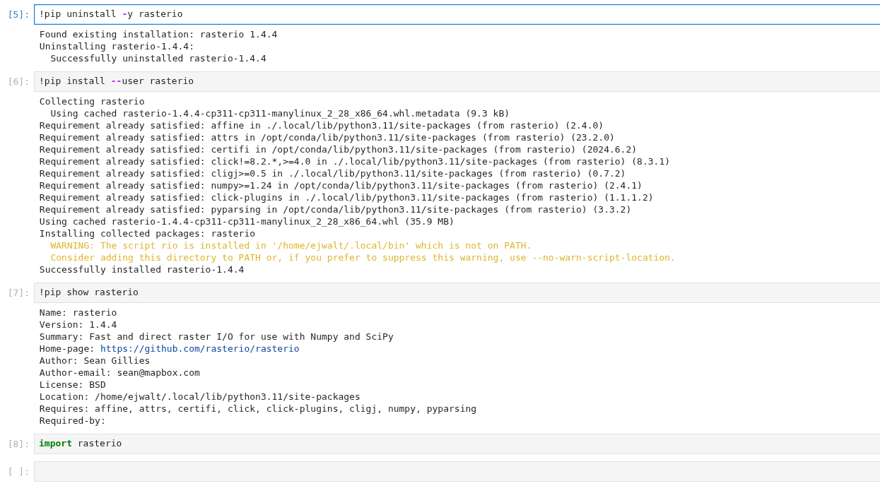 pip install with user option