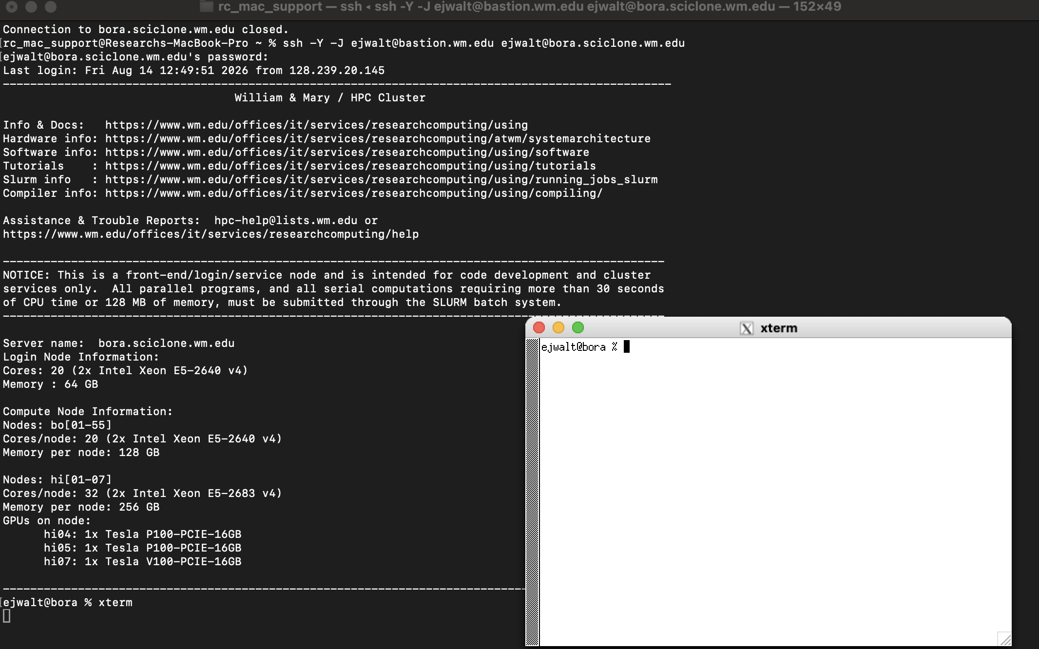 ssh through bastion host with graphics