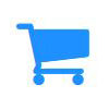 Blue Cart Icon