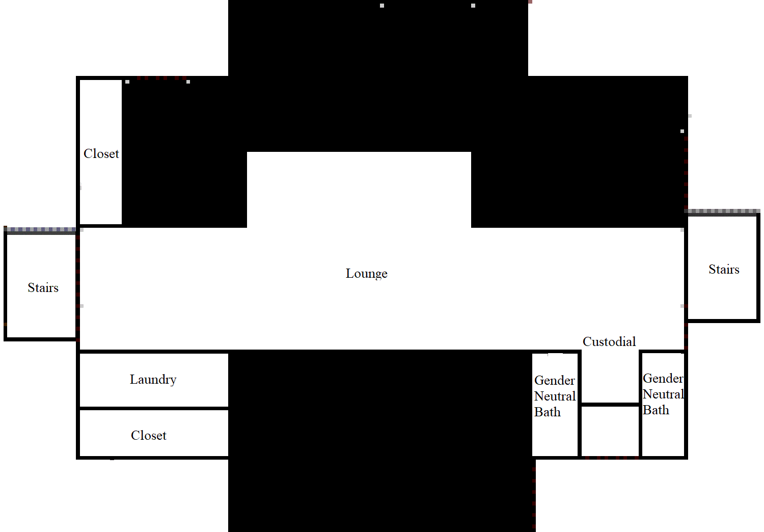 Lion K lower-level floor plan