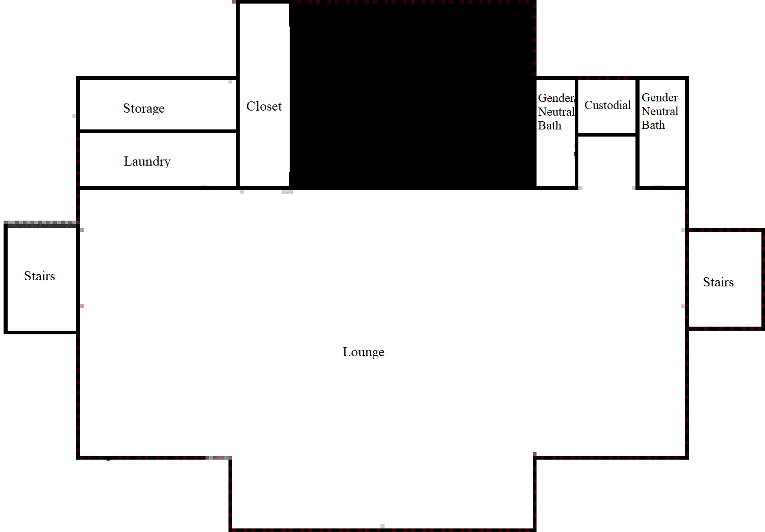 Lion L lower-level floor plan