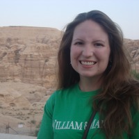 Atkins wearing her W&M pride in Jordan.