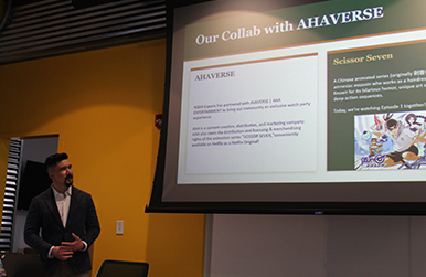 Jordan at the W&M Esports Spring Gathering and sponsored event by AHAVERSE, featuring a watch party and giveaway in March 2026. (Courtesy photo)