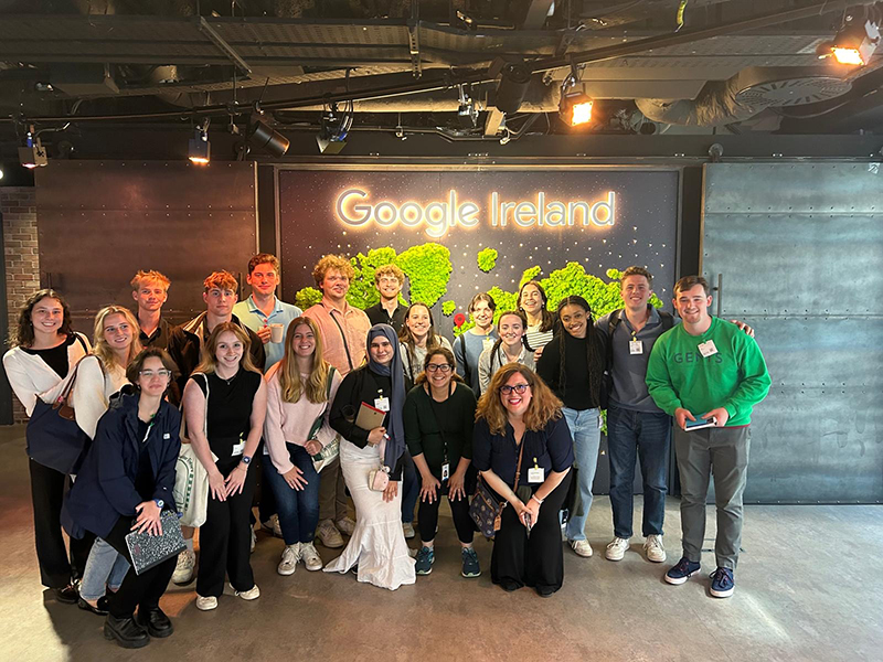 The Reves Center and the Raymond A. Mason School of Business collaborated to create the Global Business Minor program, designed exclusively for non-business majors who desire an understanding of the fundamentals of business through experiential learning in a multicultural environment. Classes are held at the University College Dublin (UCD). (Courtesy photo)