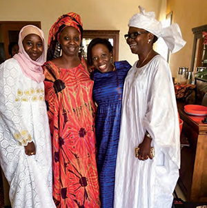 Louise Ndiaye (left) with her sisters and aunt. Courtesy Louise Ndiaye