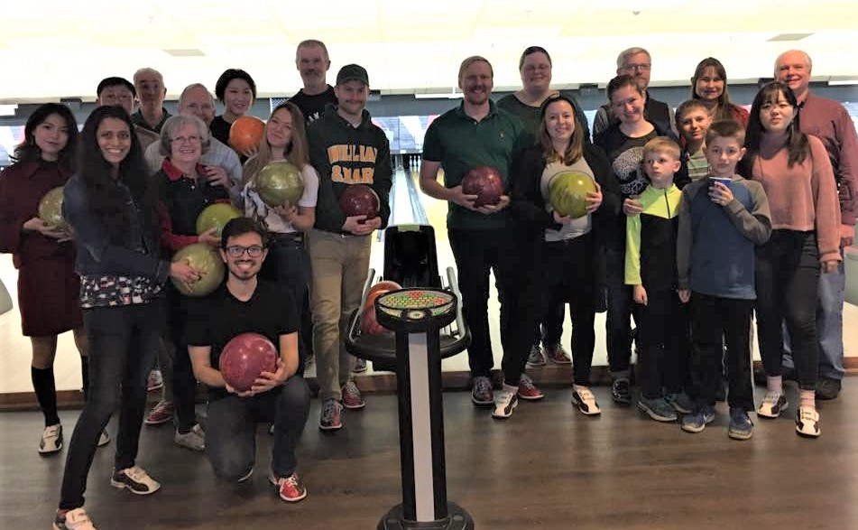 global friends on a bowling outing