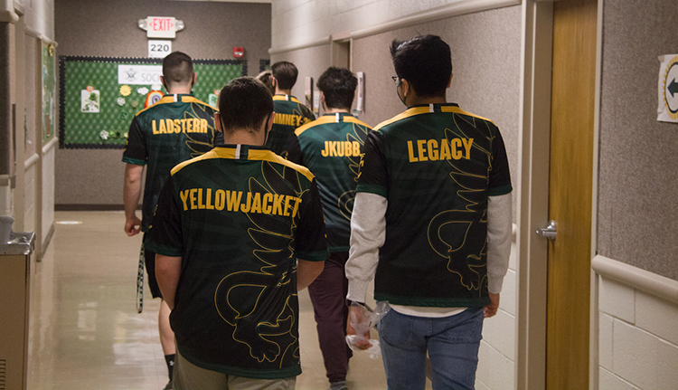 Rocket League team at the grand opening of the Esports Training & Research Center (ETARC) on March 4, 2021. Courtesy photo.