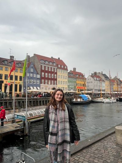 Katherine Perriello in front of Nyhavn in Copenhagen (Courtesy photo)