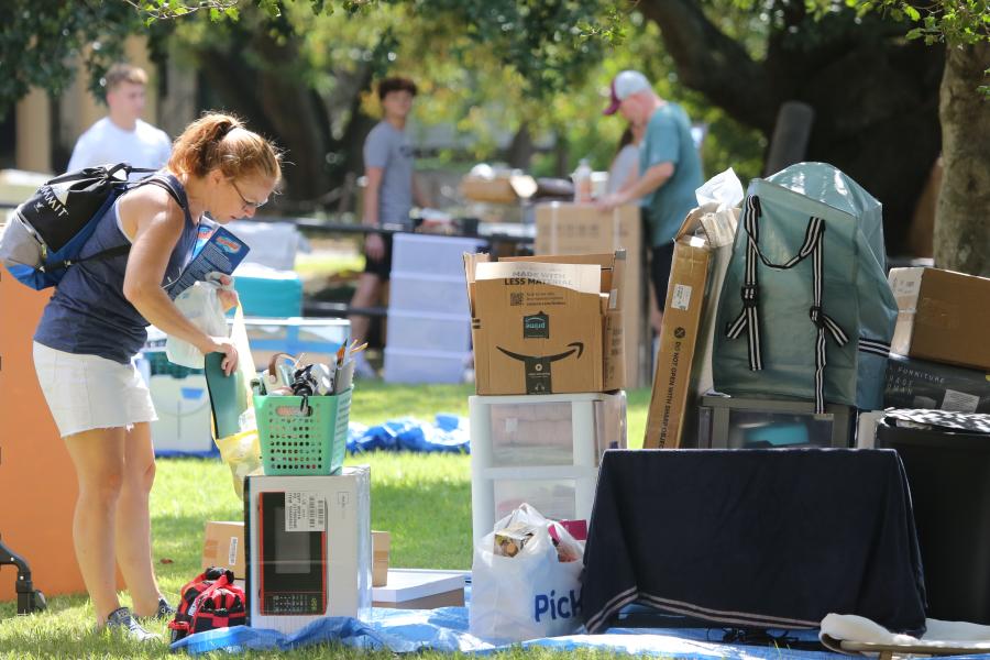 The university’s first-year undergraduate students and transfer students moved into residence halls Aug. 23.