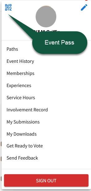 screenshot of TribeLink Event Pass