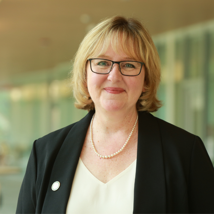 Ginger Ambler ’88, Ph.D. ’06, senior vice president for Student Affairs and Public Safety